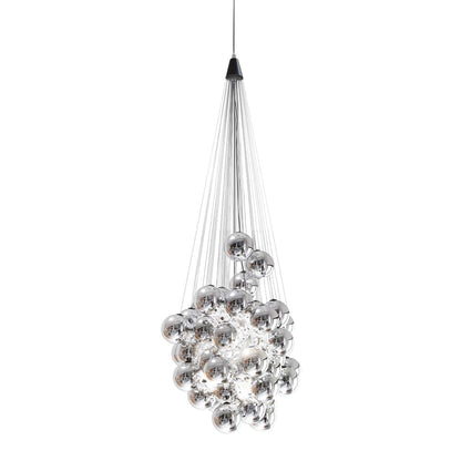 Stochastic LED Pendant Light in Metallized (Large).