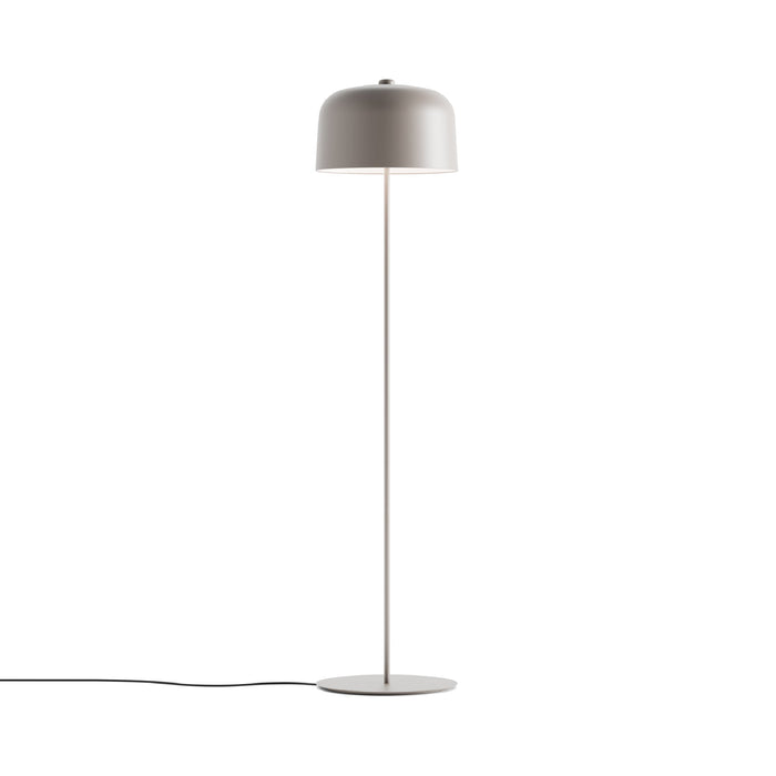 Zile Floor Lamp in Matt Dove Grey.