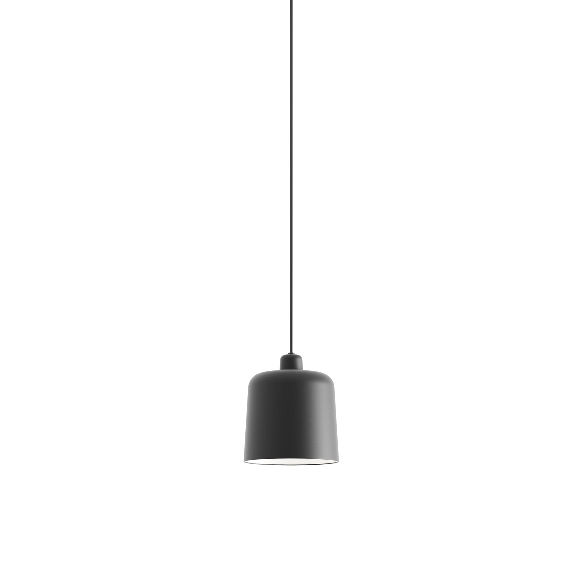 Zile Pendant Light in Matt Black (Small).