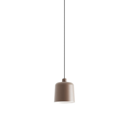 Zile Pendant Light in Matt Brick Red (Small).