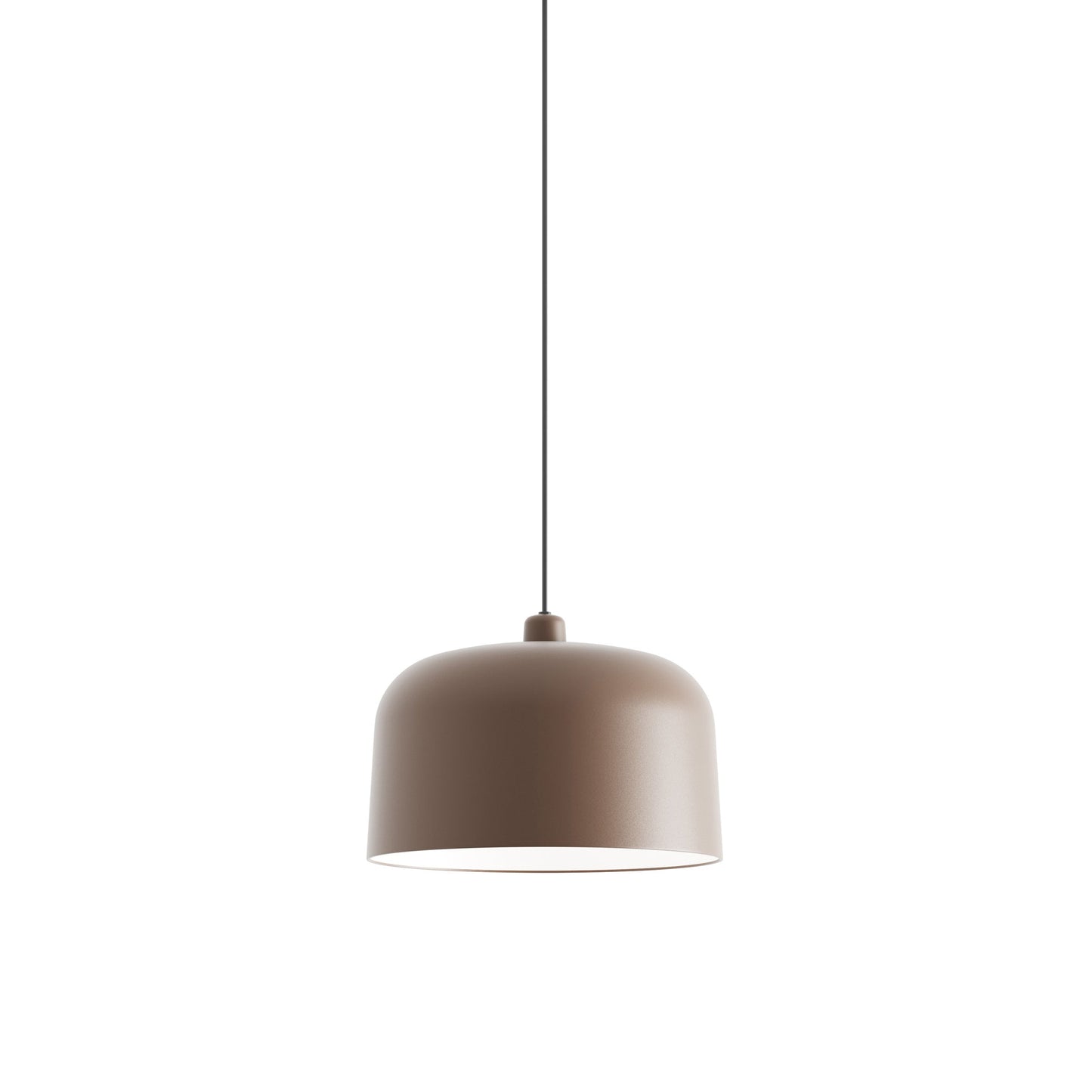 Zile Pendant Light in Matt Brick Red (Large).