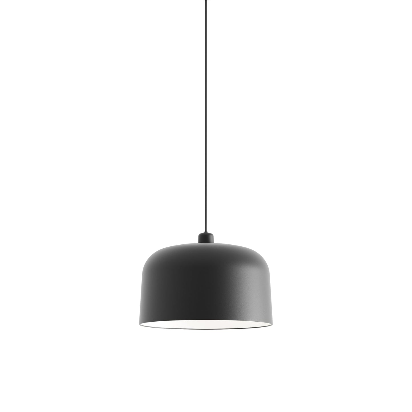 Zile Pendant Light in Matt Black (Large).
