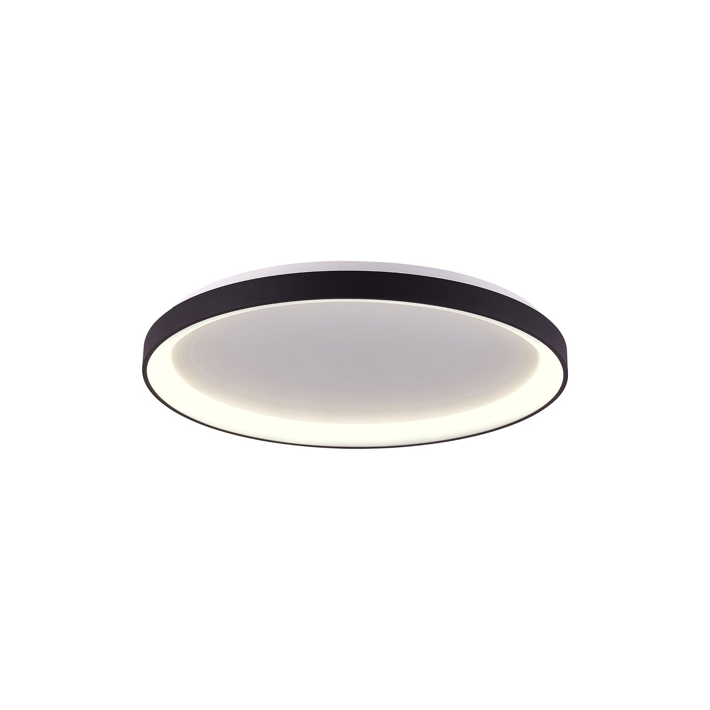 Alaska LED Flush Mount Ceiling Light in Matte Black (15-Inch).