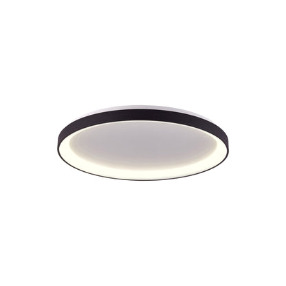 Alaska LED Flush Mount Ceiling Light in Matte Black (15-Inch).