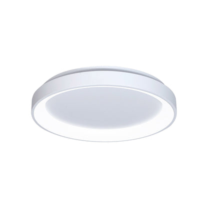 Alaska LED Flush Mount Ceiling Light in Matte White (19-Inch).