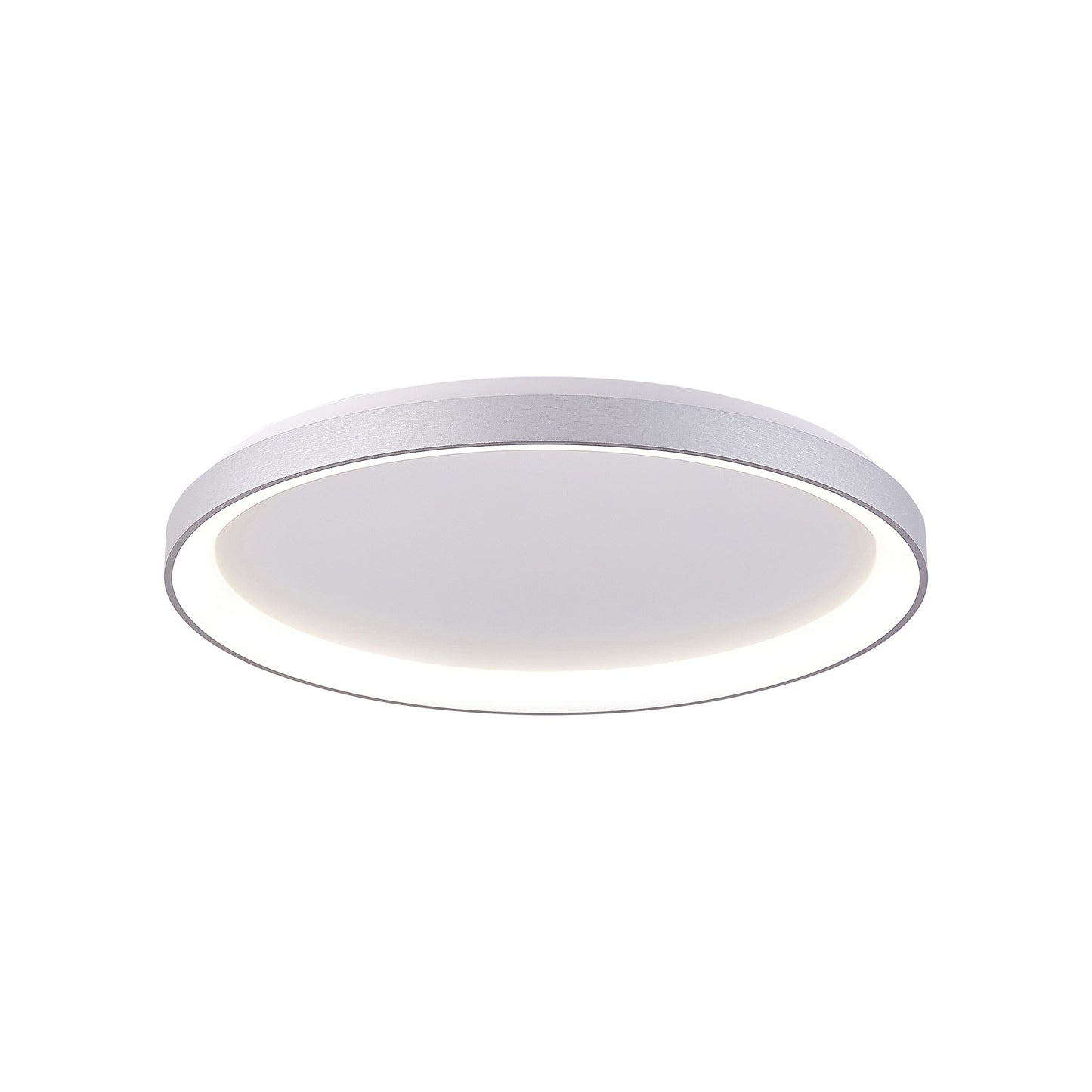 Alaska LED Flush Mount Ceiling Light in Silver (19-Inch).