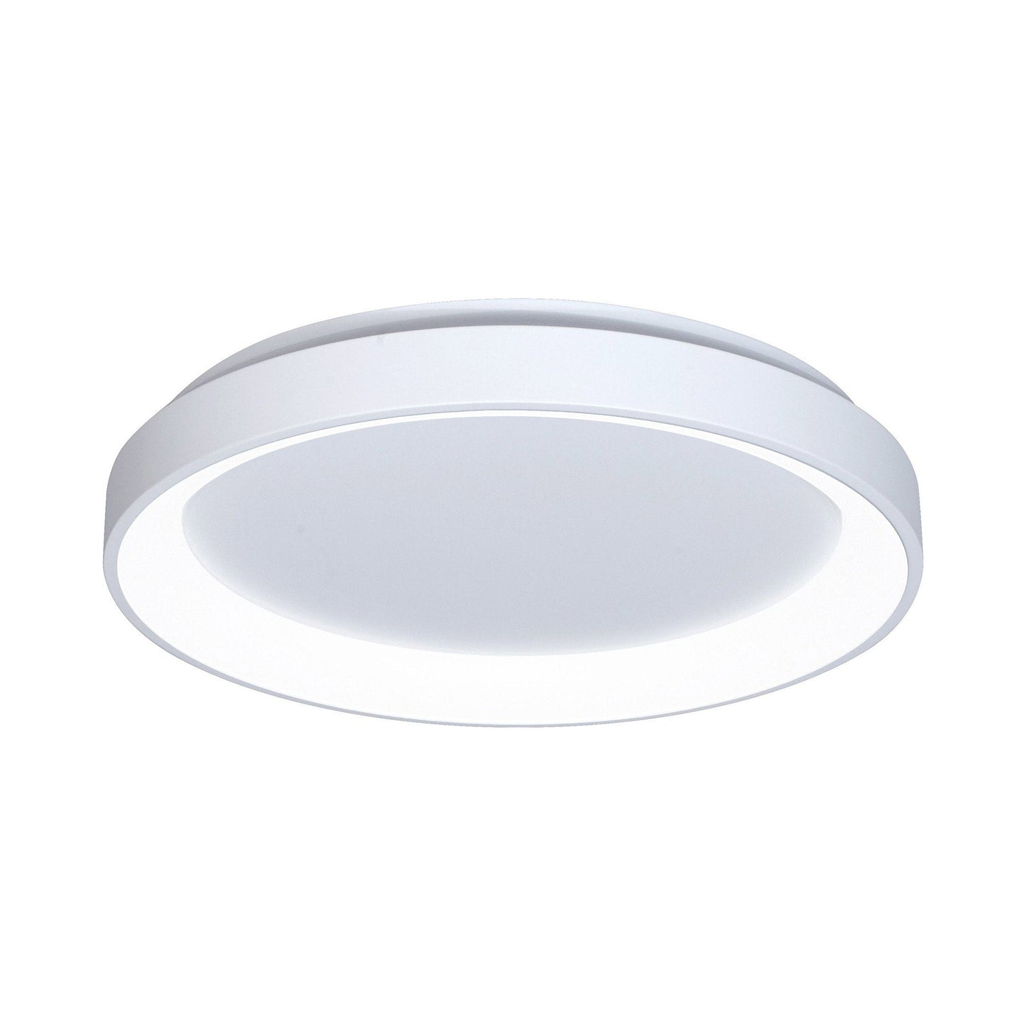 Alaska LED Flush Mount Ceiling Light in Matte White (30-Inch).