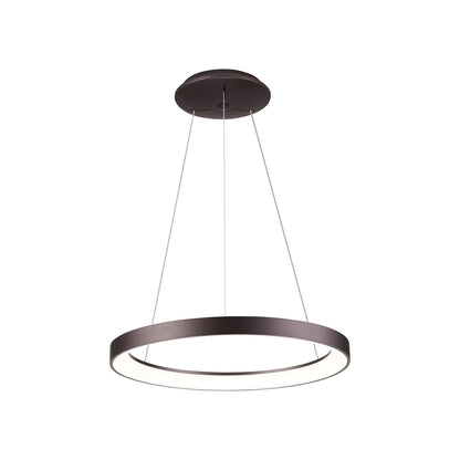 Alaska LED Pendant Light in Brush Brown Coffee (23-Inch).