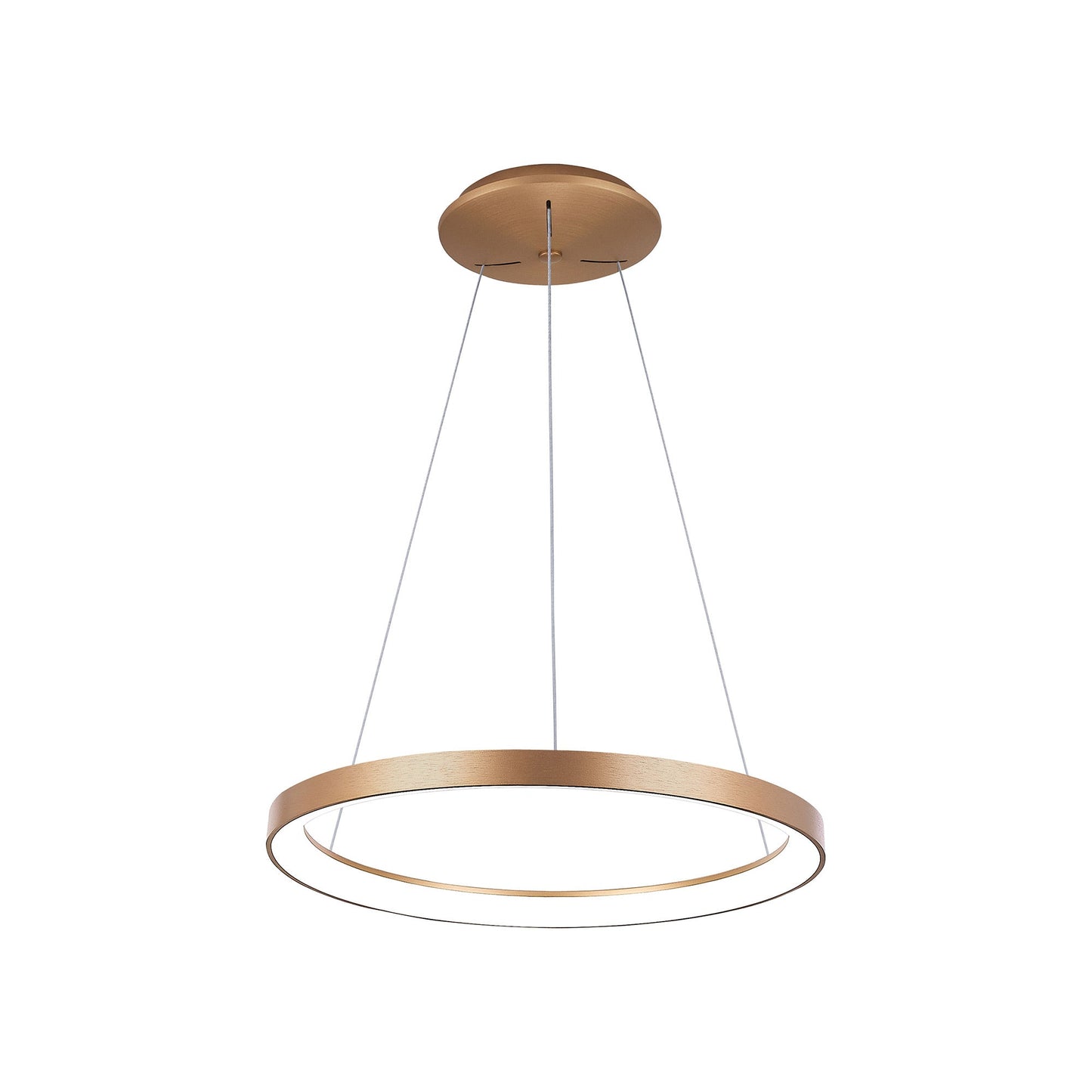 Alaska LED Pendant Light in Brushed Gold (23-Inch).