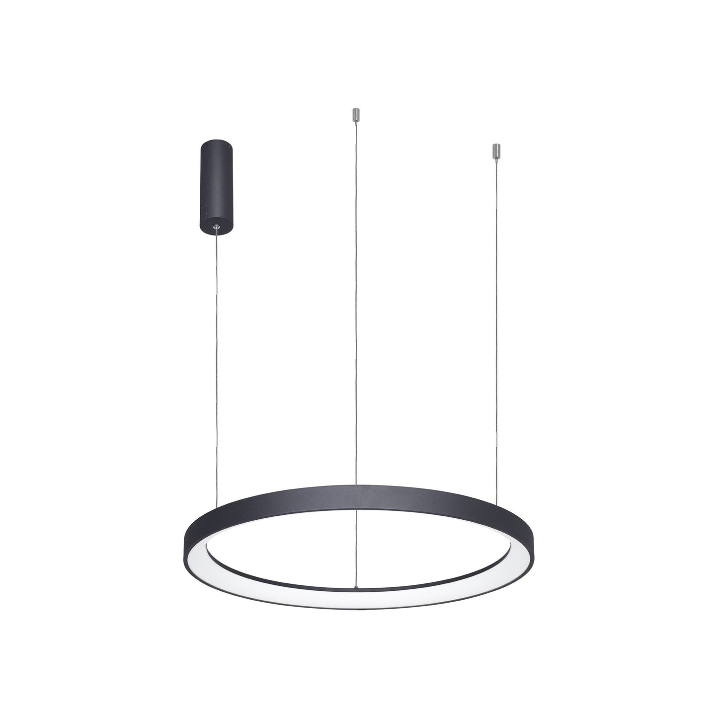 Alaska LED Pendant Light in Matte Black (23-Inch).