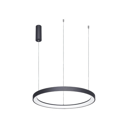 Alaska LED Pendant Light in Matte Black (23-Inch).