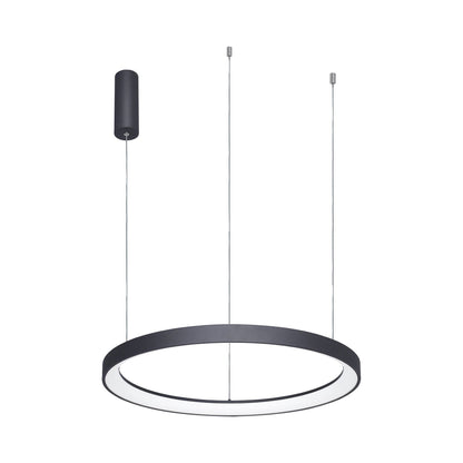 Alaska LED Pendant Light in Matte Black (31-Inch).