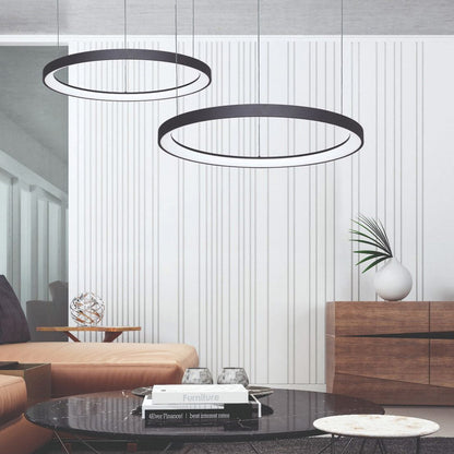 Alaska LED Pendant Light in living room.