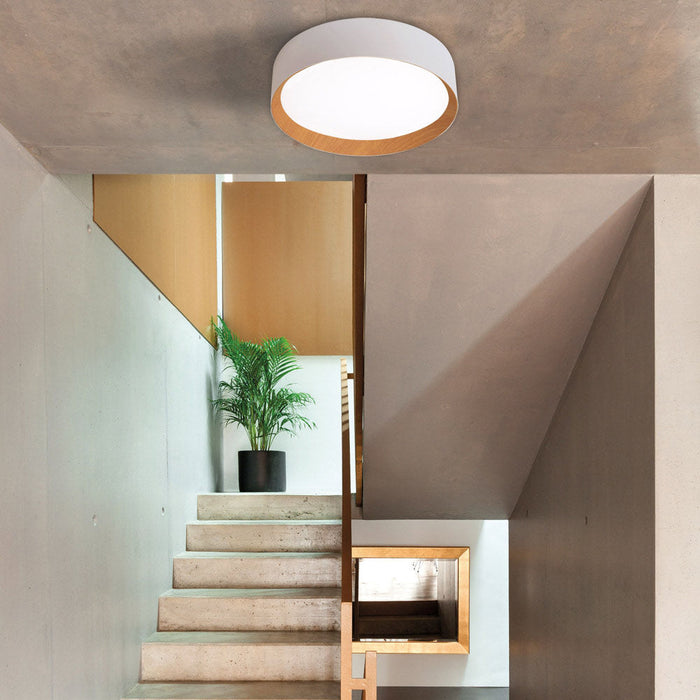 Barcelona LED Flush Mount Ceiling Light in living room.