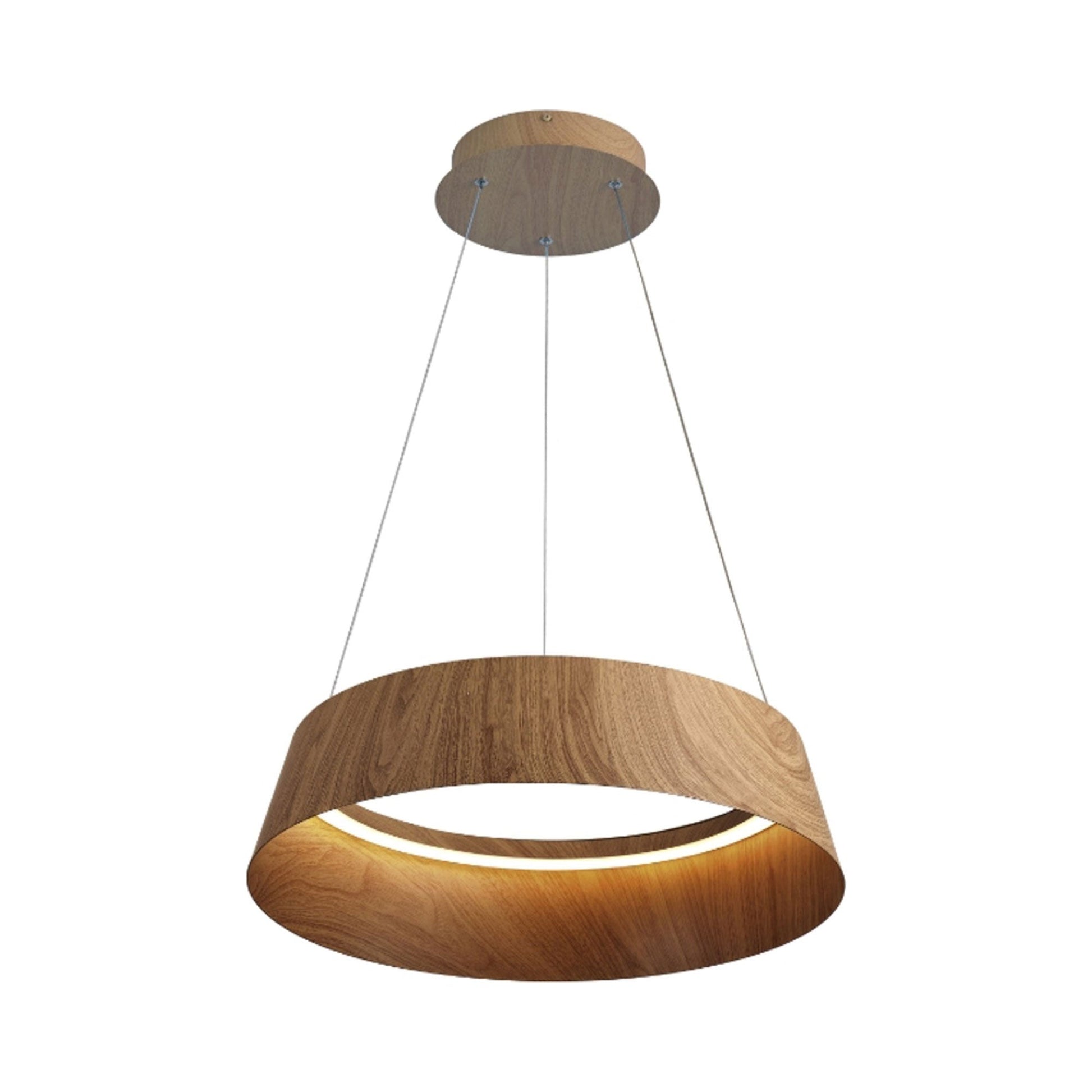 Buenos Aires LED Pendant Light in Dark Wood.