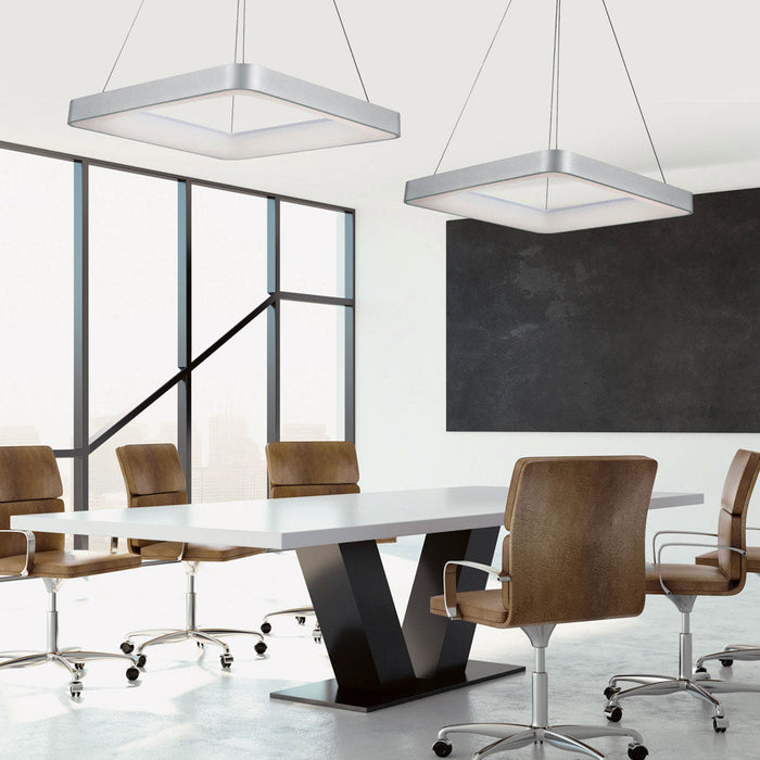 Chicago LED Pendant Light in conference room.