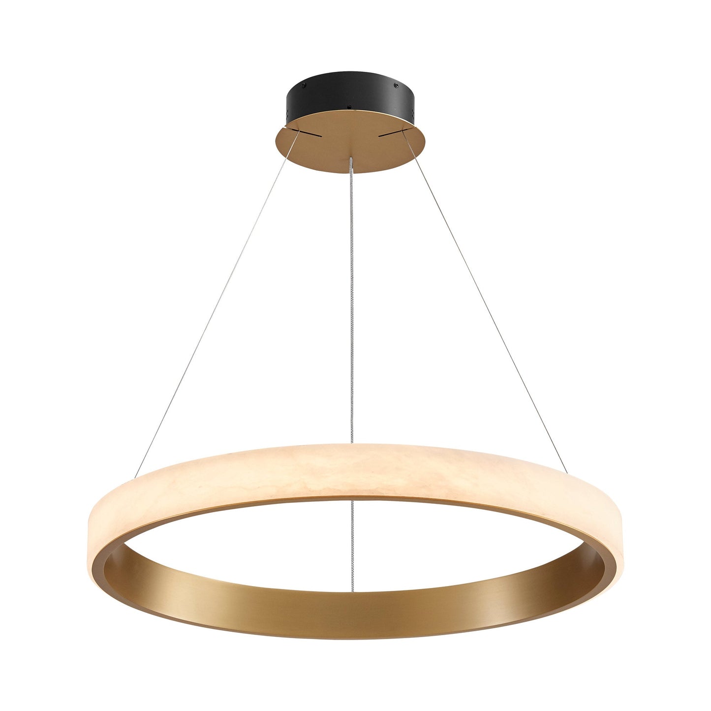 Italy LED Pendant Light in Brushed Gold.