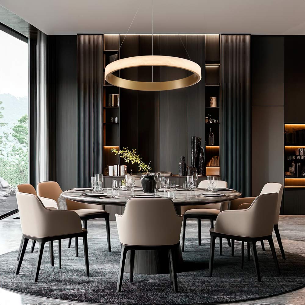 Italy LED Pendant Light in dining room.