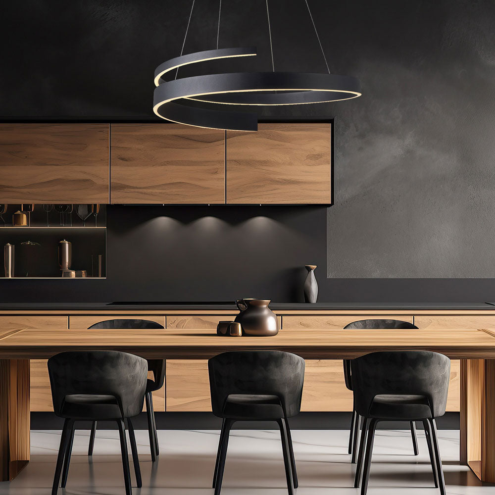 New York LED Pendant Light in dining room.