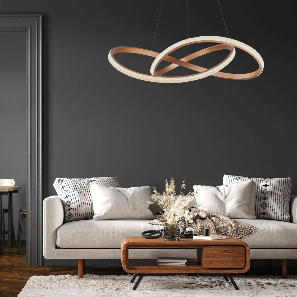 Paris LED Pendant Light in living room.