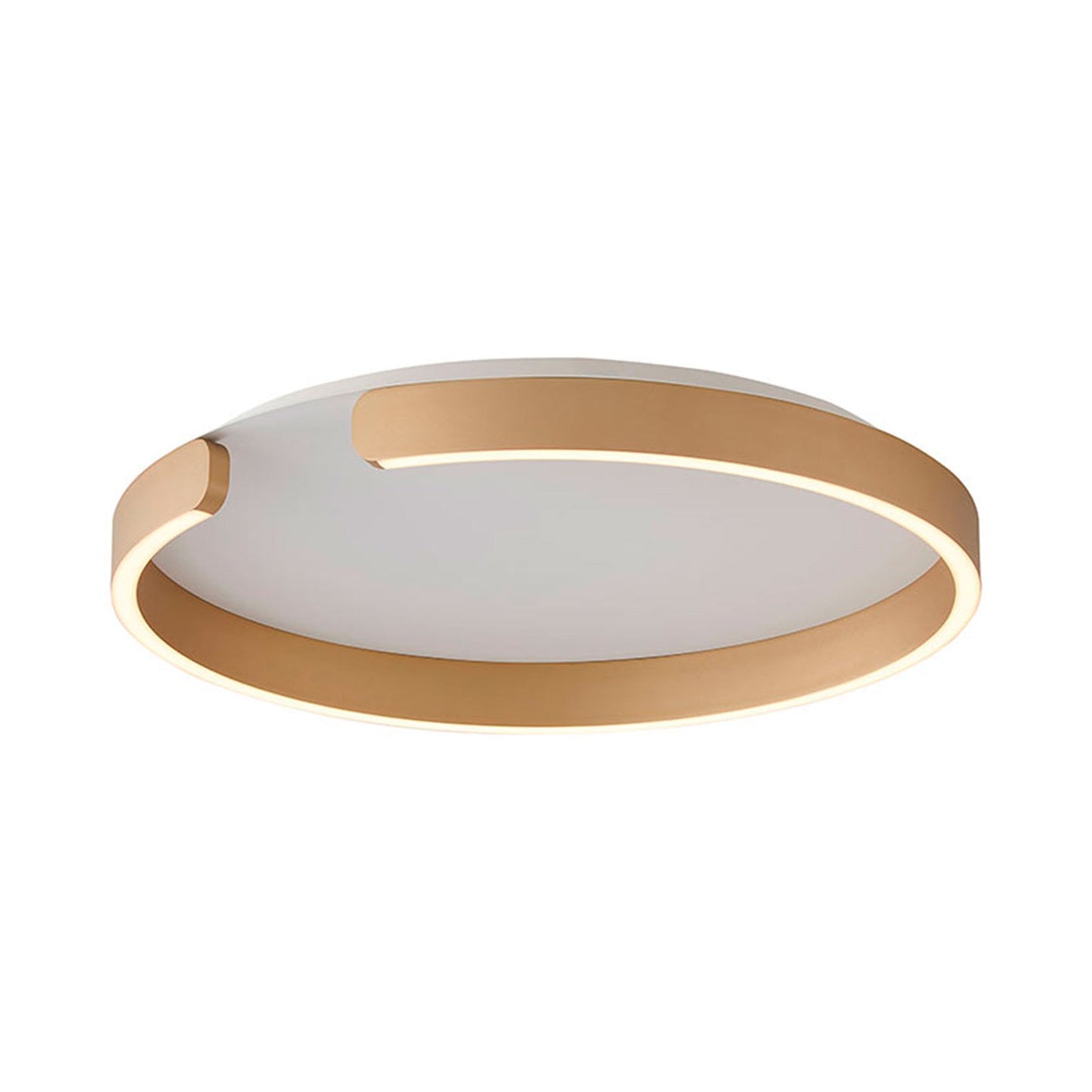 Tokio LED Flush Mount Ceiling Light in Brushed Gold.