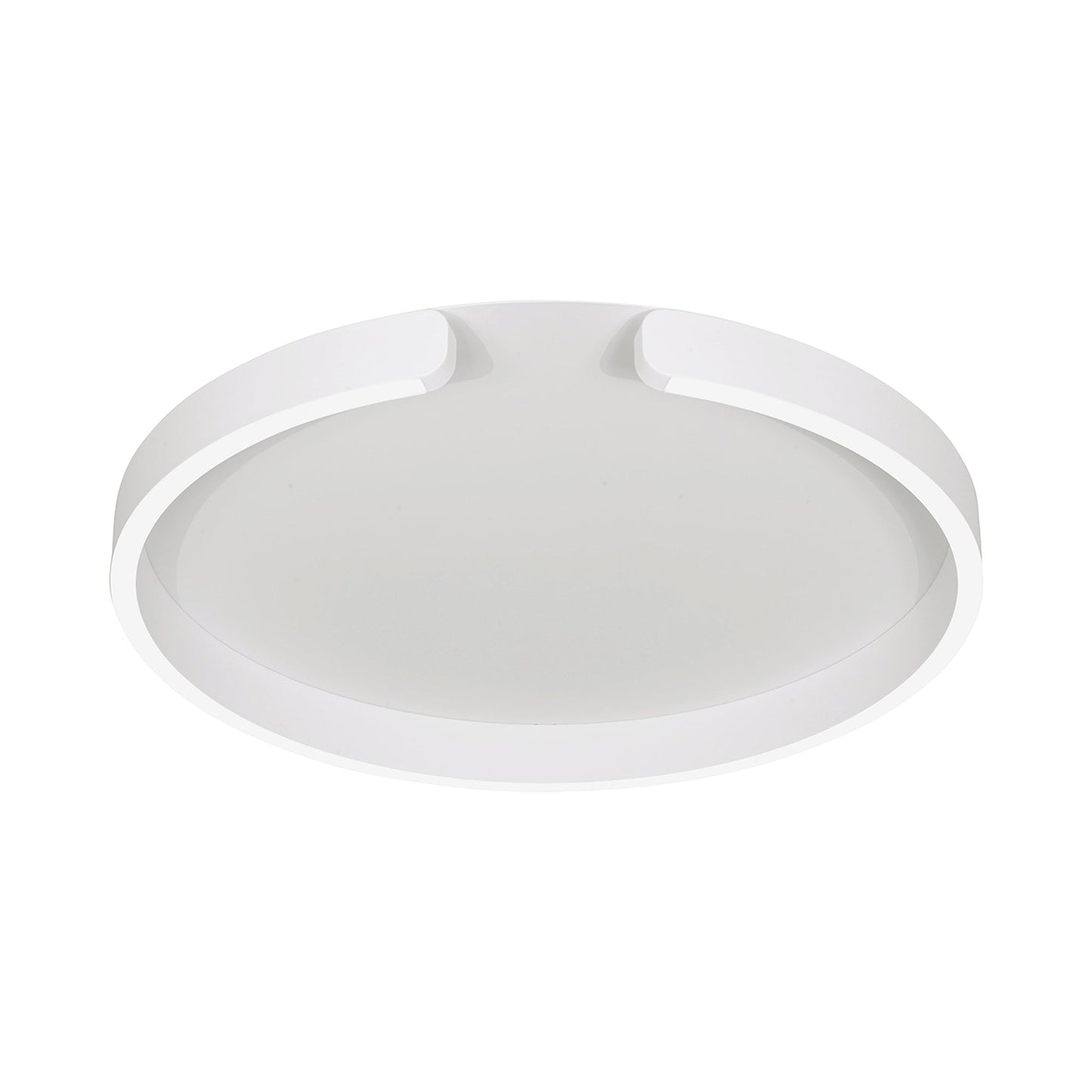 Tokio LED Flush Mount Ceiling Light in Matte White.