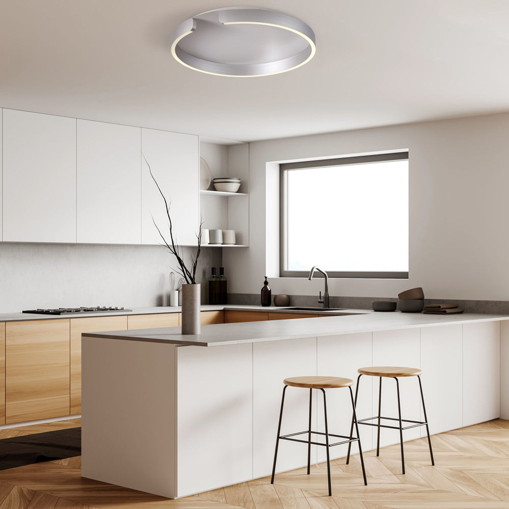 Tokio LED Flush Mount Ceiling Light in kitchen.