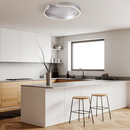 Tokio LED Flush Mount Ceiling Light in kitchen.