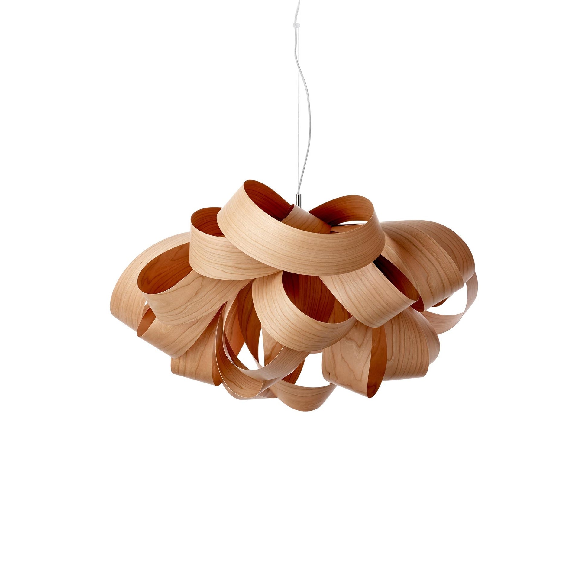 Agatha Pendant Light in Natural Cherry (Small).