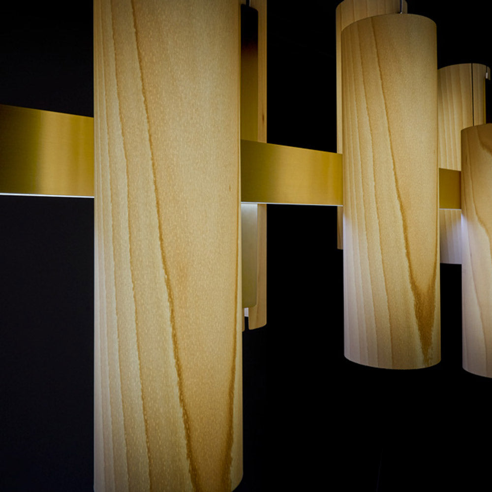 Black Note LED Linear Pendant Light in Detail.