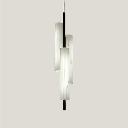 Black Note LED Triplet Pendant Light in Detail.