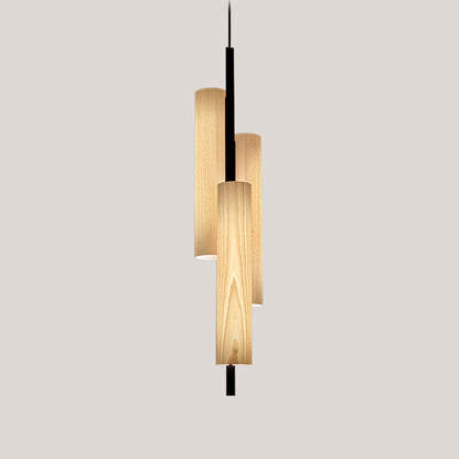 Black Note LED Triplet Pendant Light in Detail.