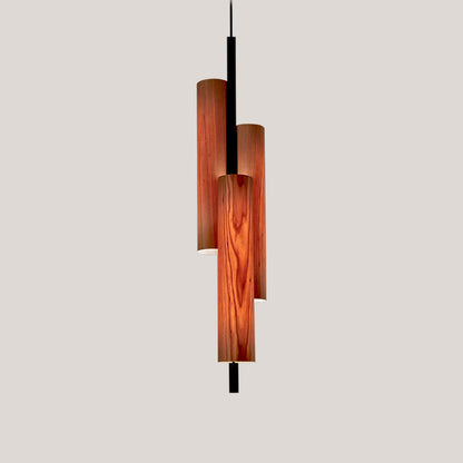 Black Note LED Triplet Pendant Light in Detail.