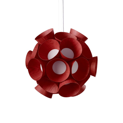 Dandelion LED Pendant Light in Red.