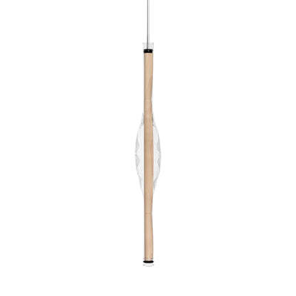 Dune LED Pendant Light in Natural Beech.