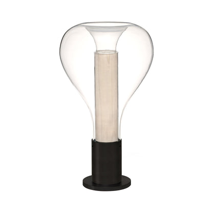 Eris Table Lamp in Ivory White/Matte Black.