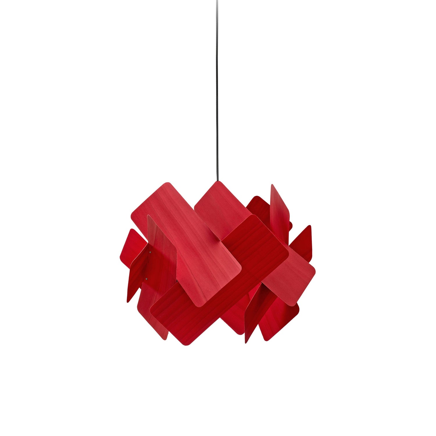 Escape Pendant Light in Red/Matte Black.