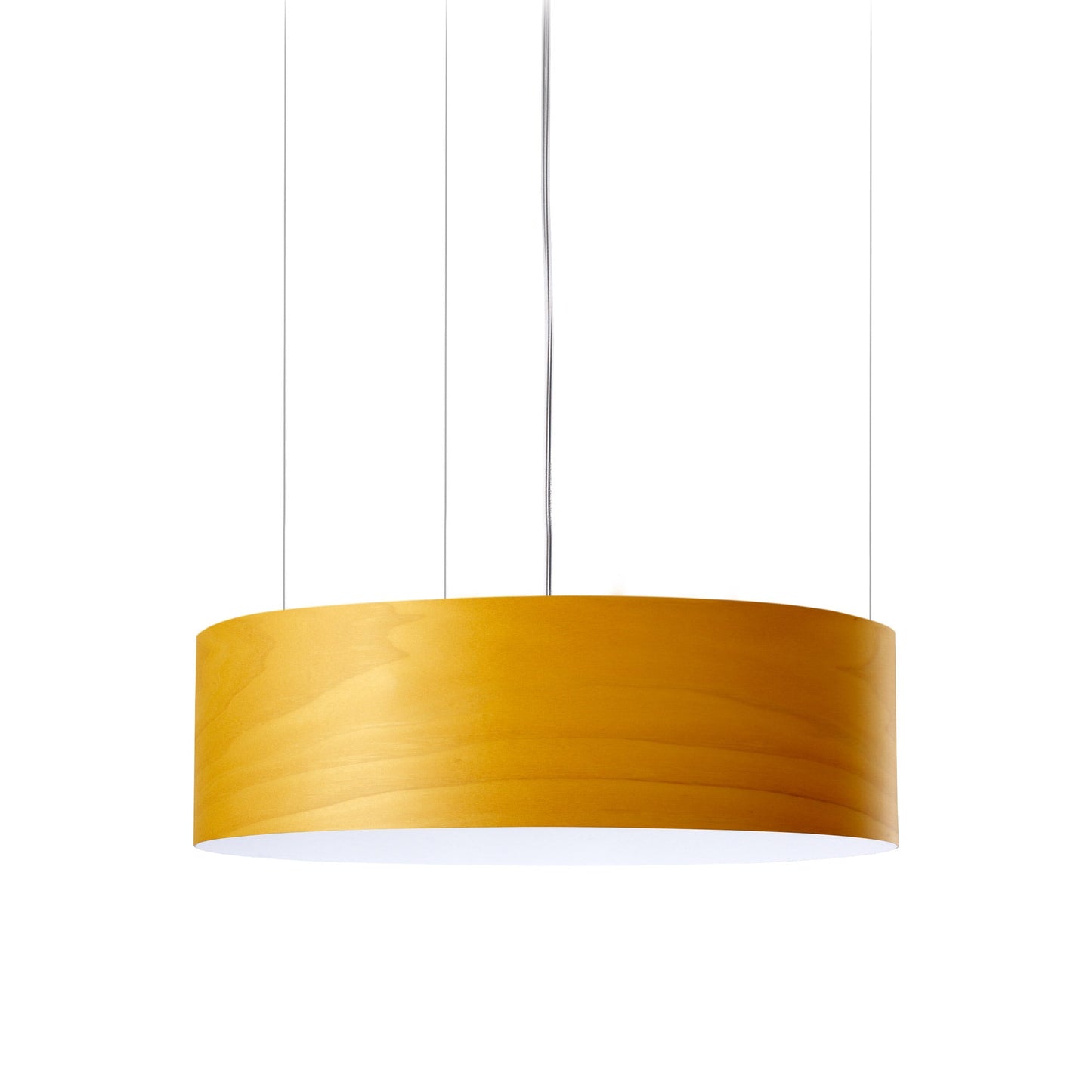 Gea Slim LED Pendant Light in Yellow.