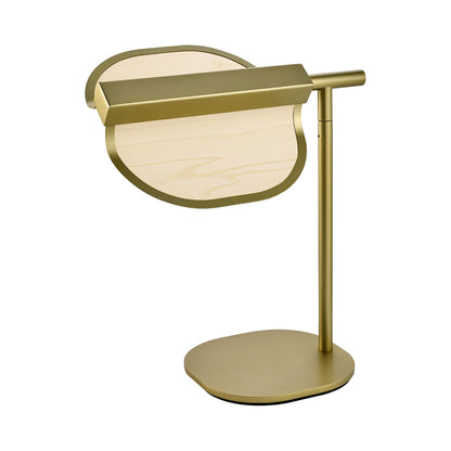 Omma LED Table Lamp in Natural White/Gold.