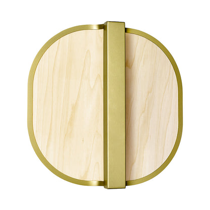 Omma LED Wall Light in Natural White/Gold.