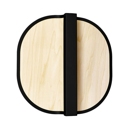 Omma LED Wall Light in Natural White/Matte Black.