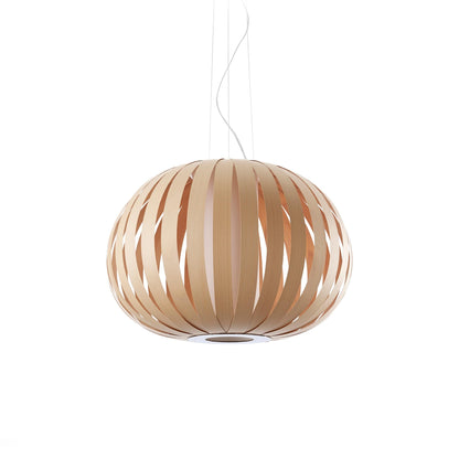Poppy Pendant Light in Natural Beech (Small).