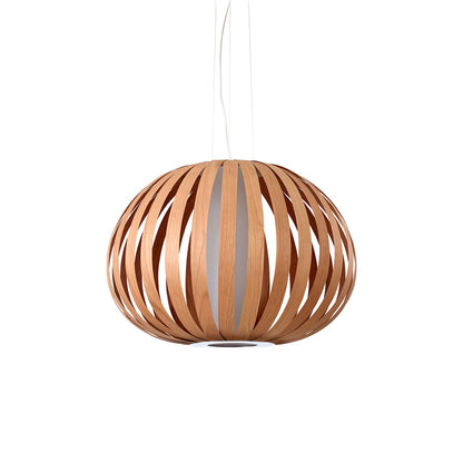 Poppy Pendant Light in Natural Cherry (Small).