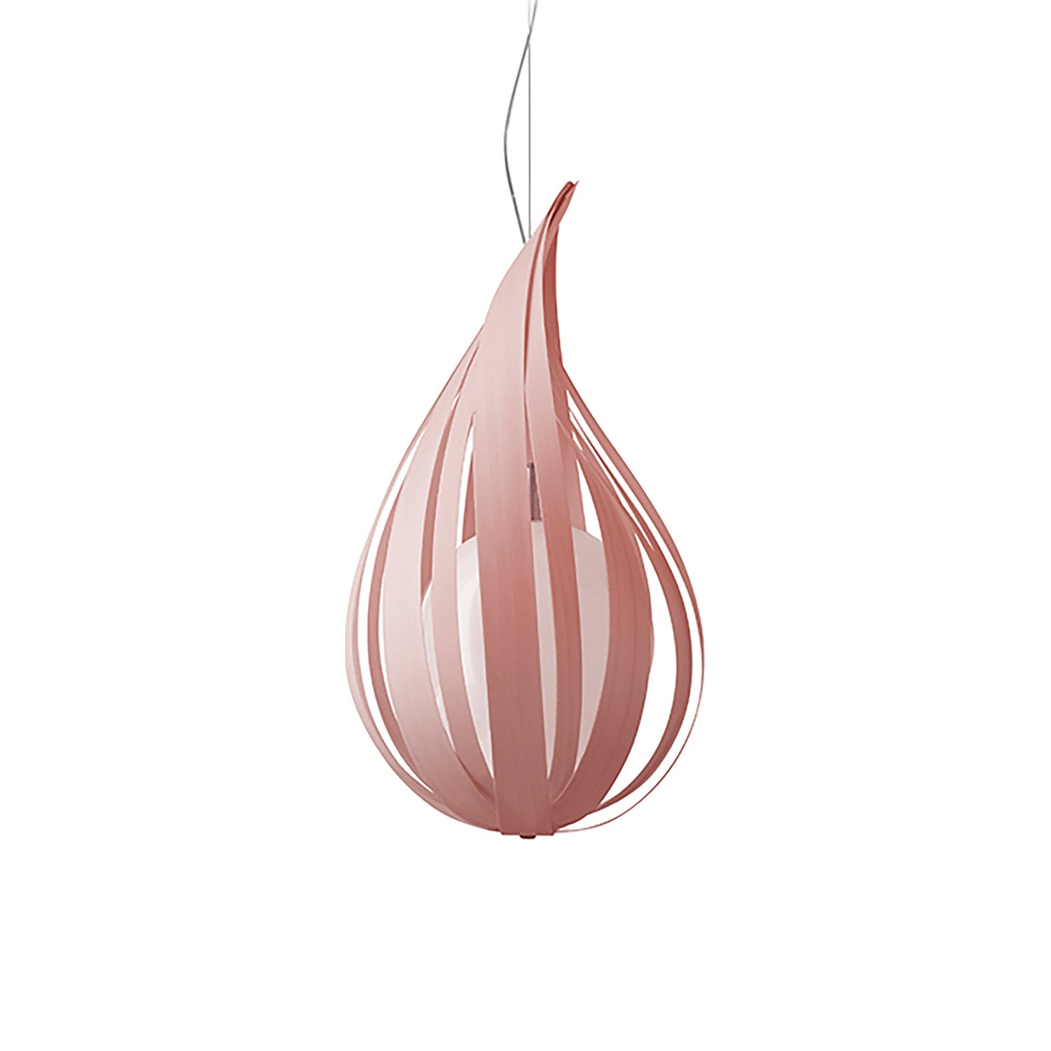 Raindrop Pendant Light in Pale Rose (Medium).
