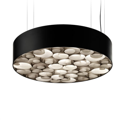 Spiro LED Pendant Light in Grey/Matte Black.