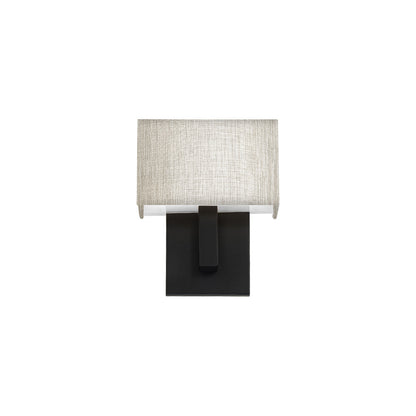 Manhattan LED Wall Light in Black (Small)