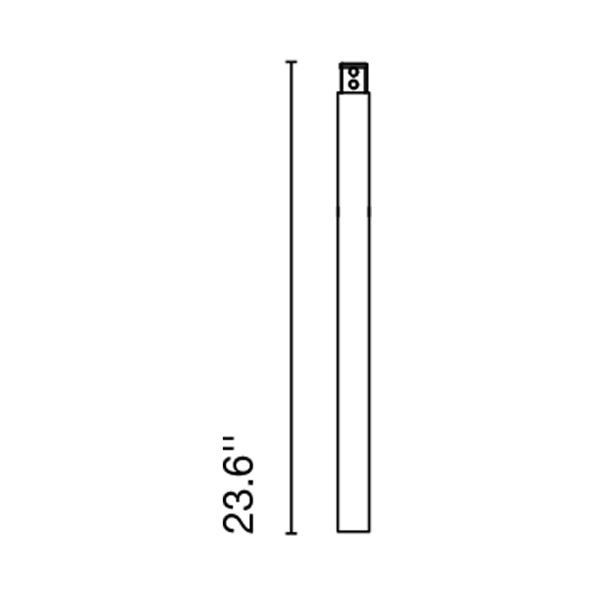 Ambrosia Extension Pole - line drawing.