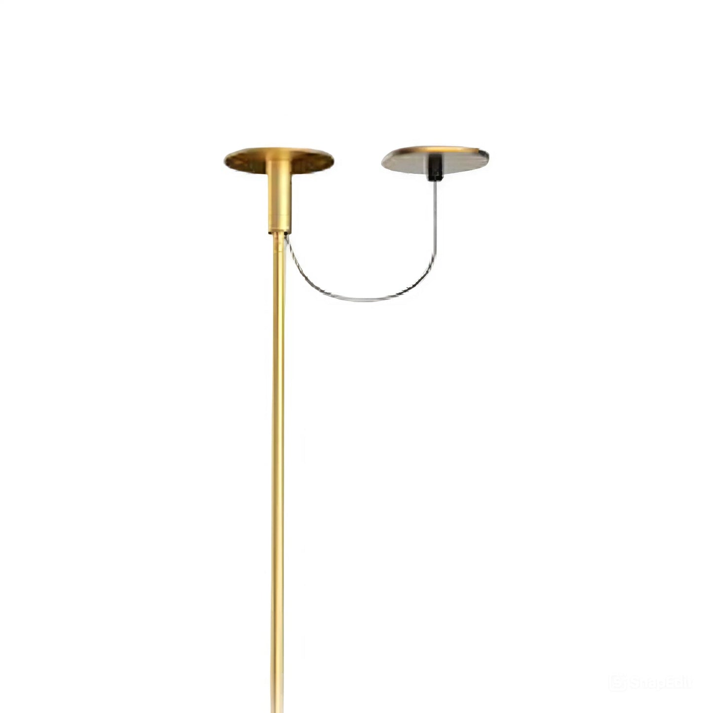 Ambrosia / Fris Junction Box Cover Plate in Matte Gold.