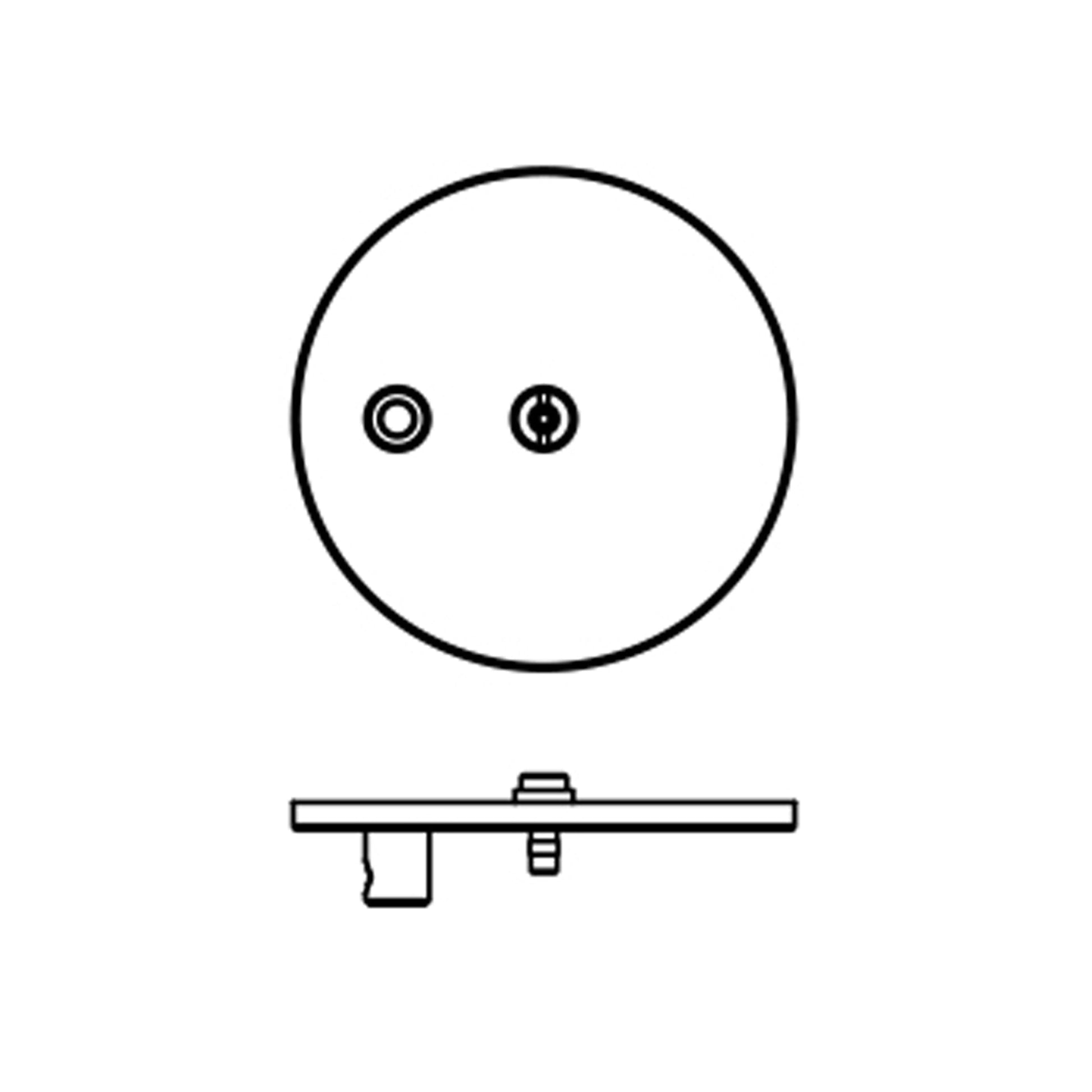 Ambrosia / Fris Round Junction Box Cover Plate For Steel Cable.