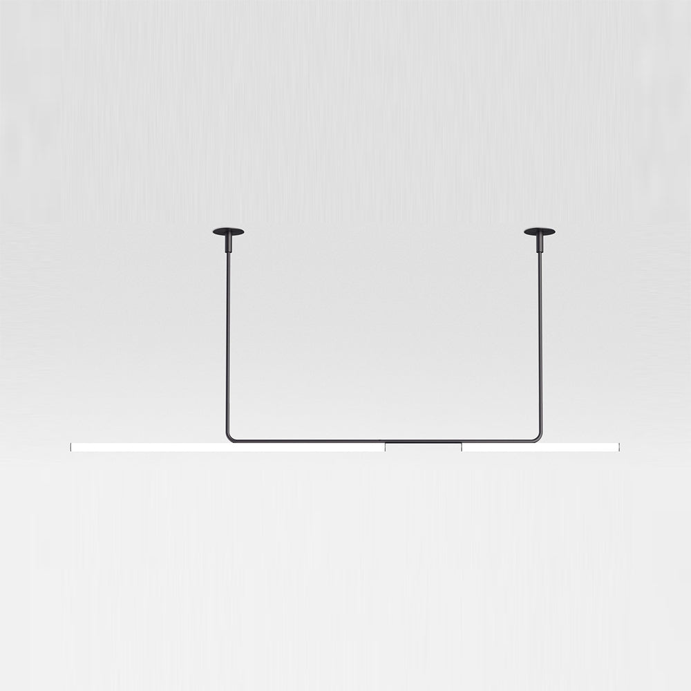 Ambrosia LED Pendant Light in Black (82.6-Inch).